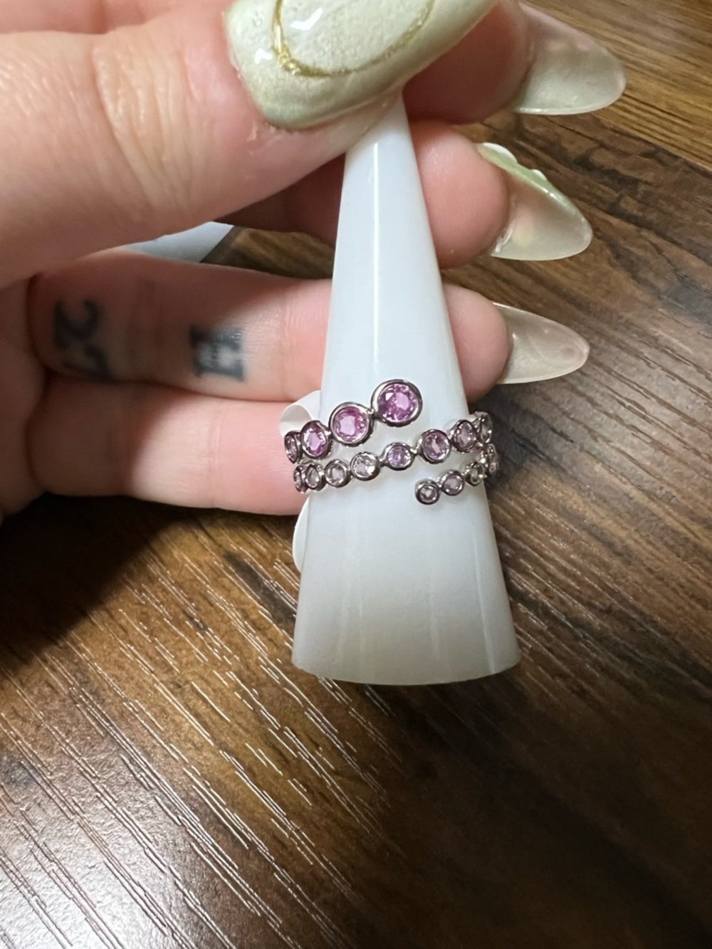Pink Crystal Ring - Women Jewelry